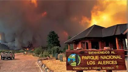 Argentina: Parque Nacional Los Alerces es afectado por el fuego Argentina: Parque Nacional Los Alerces es afectado por el fuego
