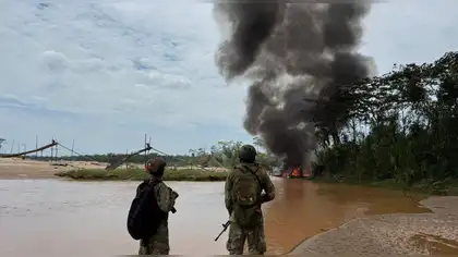 Minería ilegal en Madre de Dios: Fuerzas Armadas golpean al flagelo Minería ilegal en Madre de Dios: Fuerzas Armadas golpean al flagelo