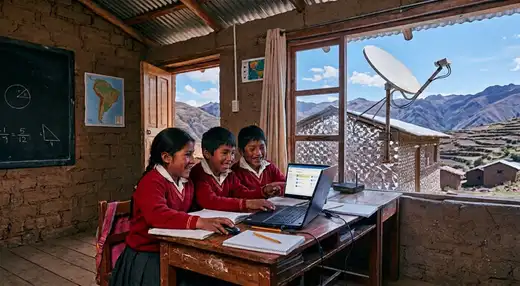 Miles de escuelas rurales de América Latina tendrán internet satelital con Starlink