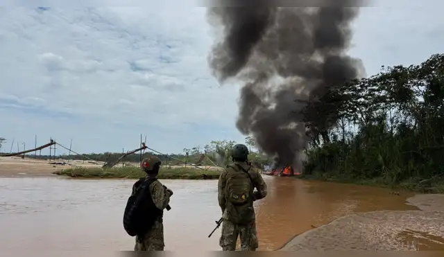 Minería ilegal en Madre de Dios: Fuerzas Armadas golpean al flagelo Minería ilegal en Madre de Dios: Fuerzas Armadas golpean al flagelo