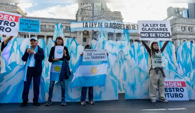 Ley de Glaciares: argentinos protestan por modificatoria de la norma