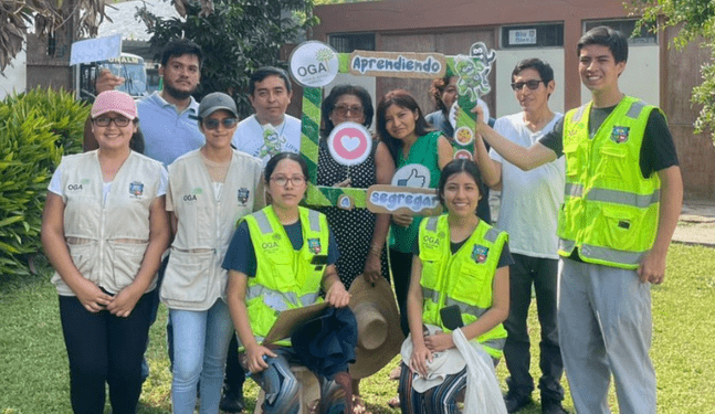 UNALM promueve gestión adecuada de residuos sólidos con capacitaciones comunitarias.