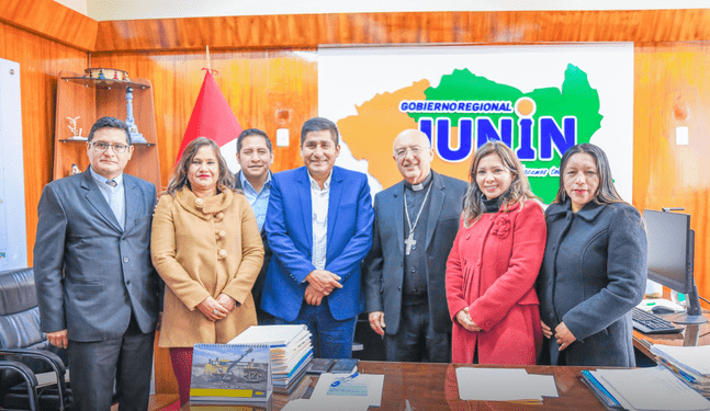 Gobierno Regional Junín y Arzobispado unidos por desarrollo sostenible