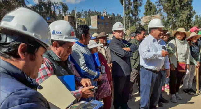 Autoridad Nacional del Agua verifica solicitud de modificación de hitos en río Shullcas