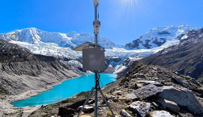 Crean estación meteorológica de bajo costo para monitorear glaciares