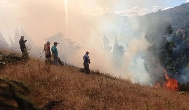 Áncash soportó 40 incendios forestales en lo que va del año