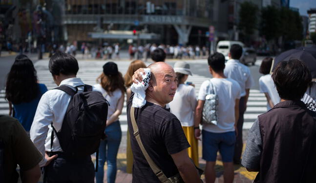 Japón alcanza temperatura de 40 grados por ola de calor