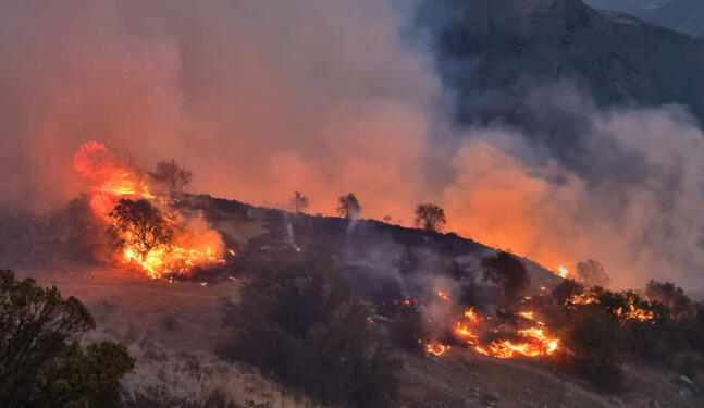 Cusco: Dos incendios forestales afectan provincia de La Convención
