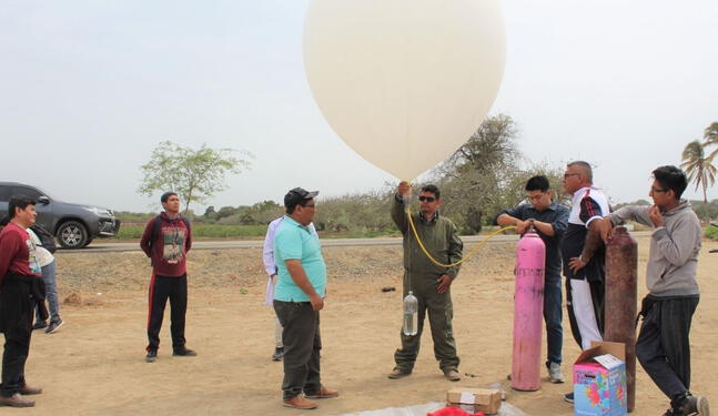 Piura: Autoridades lanzan globo meteorológico para monitorear a El Niño