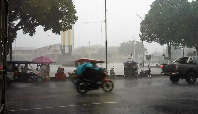Lluvias de fuerte intensidad afectarán la selva peruana