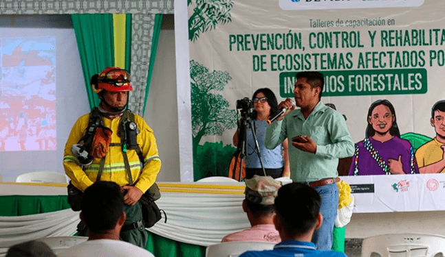 Asháninkas son capacitados para enfrentar incendios forestales