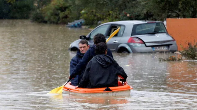Francia: Inundaciones en la Costa Azul provocan tres muertes