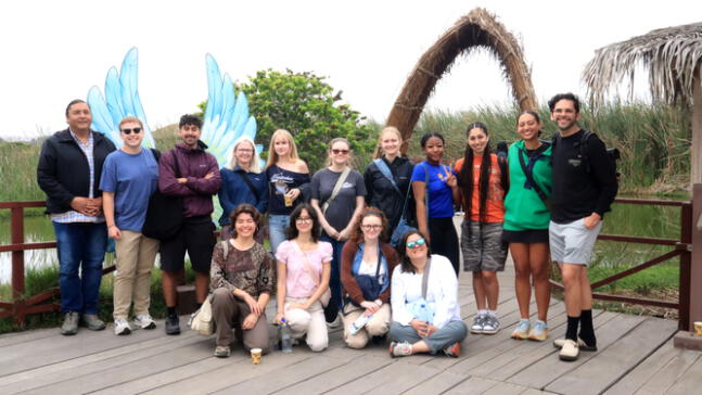Académicos extranjeros realizan visita a los Pantanos de Villa