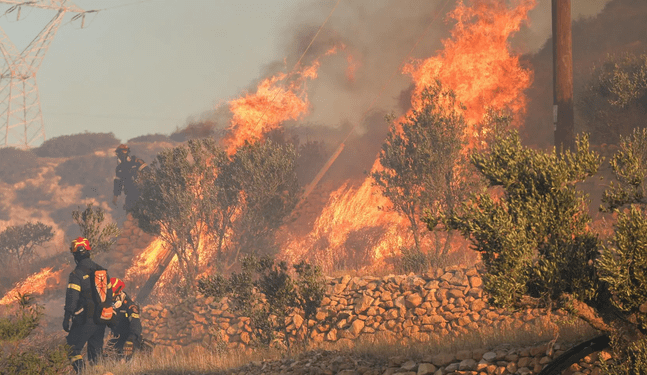 Calor extremo e incendios azotan en sur de Europa