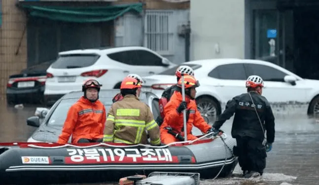 Corea evacúa a más de 2.500 ciudadanos por lluvias extremas