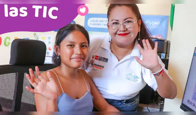 Niñas de Centros de Acceso Digital aprendieron a usar ChatGPT y Canva para fortalecer sus habilidades digitales. 