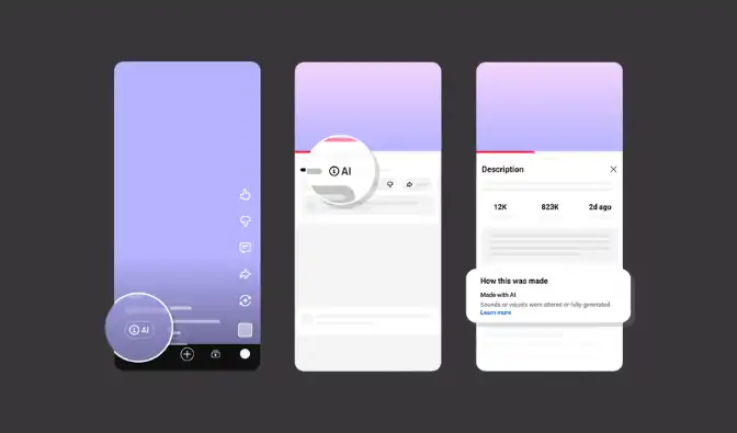 YouTube comenzará a etiquetar automáticamente videos creados con inteligencia artificial para advertir a los usuarios sobre contenido generado artificialmente.