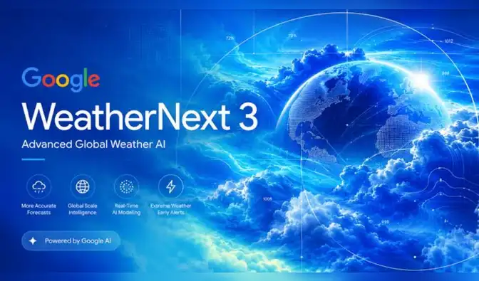 WeatherNext 3 es el nuevo modelo de inteligencia artificial de Google para mejorar la precisión de los pronósticos meteorológicos. WeatherNext 3 es el nuevo modelo de inteligencia artificial de Google para mejorar la precisión de los pronósticos meteorológicos.