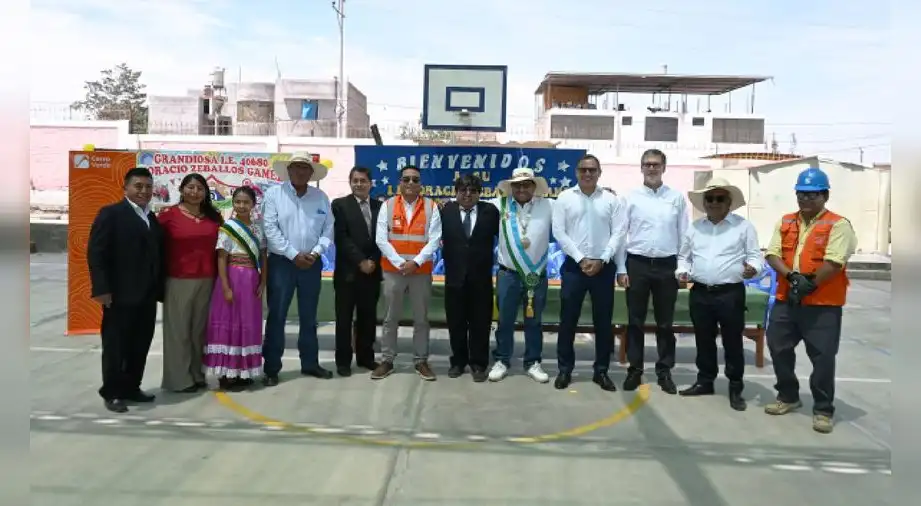 Más de 400 alumnos se beneficiarán con obras que realizará Cerro Verde en colegio de Socabaya a través de Obras por Impuestos