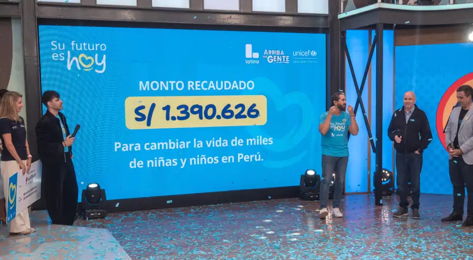 Campaña UNICEF supera meta y recauda S/1.3 millones por la infancia