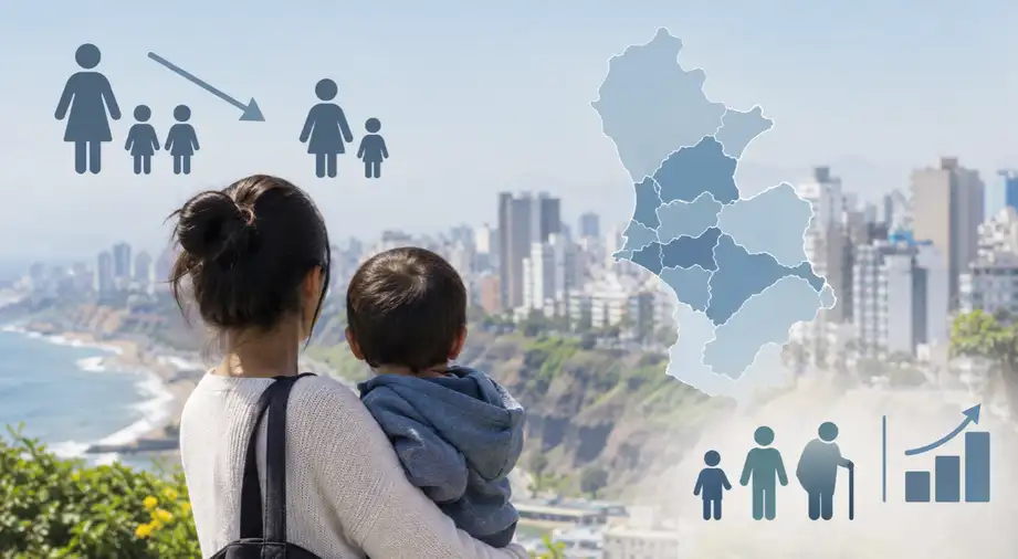 ¿Cuánto cayó la fecundidad en Lima y qué distritos tienen menos hijos?